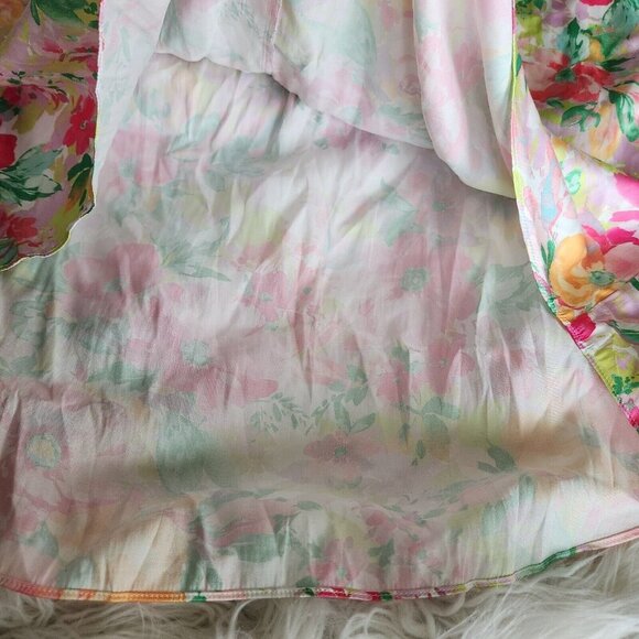 Current Air Botanical Floral Midi Maxi‎ Dress XS Sleeveless Flowy Wedding NWT - Picture 10 of 15